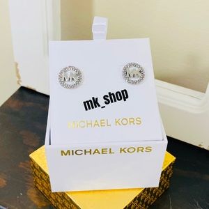Michael Kors Logo Stud Earrings